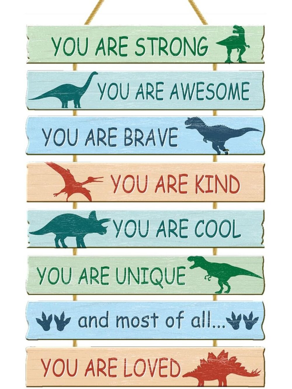 Dinosaur Room Decor for Boys Bedroom Wall Dino Inspirational Art Kids Wood Decor